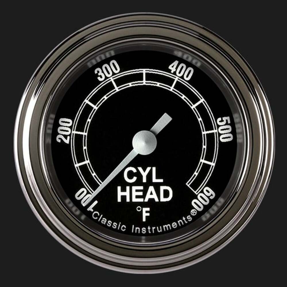Traditional 2 1/8" Cylinder Head Temp. Gauge TR197SLF