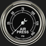 Traditional 2 5/8" Air Pressure Gauge TR318SLF