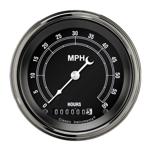 Traditional 3 3/8" Low Speed Speedometer LSTR