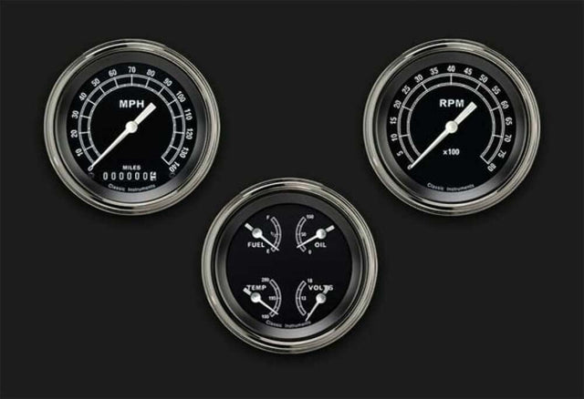t Traditional Series Three Gauge Set TR03SLF Classic Instruments