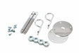 Mr. Gasket trans am camaro hood pin kit 7/16 w/ SAFETY PINS w/ SCREW IN PLATES 7/16-20 thread chrome steel 2493