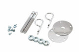 Mr. Gasket trans am camaro hood pin kit 7/16 w/ SAFETY PINS w/ SCREW IN PLATES 7/16-20 thread chrome steel 2493