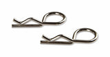 Mr. Gasket trans am camaro hood pin kit 7/16 w/ SAFETY PINS w/ SCREW IN PLATES 7/16-20 thread chrome steel 2493