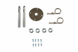Mr. Gasket trans am camaro hood pin kit 7/16 w/ SAFETY PINS w/ SCREW IN PLATES 7/16-20 thread chrome steel 2493