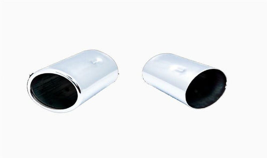 XFORCE Exhaust TS03 SS Oval Rolled Edge Knock-On Single Polished Exhaust Tip