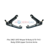 Fits 1962-1972 Mopar B-Body & 70-74 E-Body OEM Upper Control Arms UCA856/857 SET