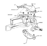 Fits 1962-1972 Mopar B-Body & 70-74 E-Body OEM Upper Control Arms UCA856/857 SET