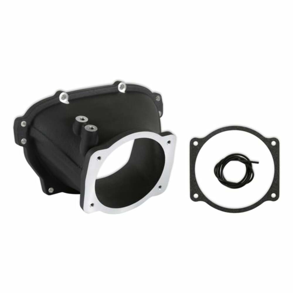 Holley EFI Ultra Lo-Ram 105Mm Throttle Body Adapter-Gm Gen V Lt Front-Feed-Black-300-714BK for Ram Corvette black aluminum