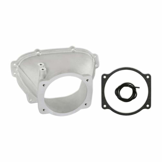 Holley EFI Ultra Lo-Ram 105Mm Throttle Body Adapter- Gm Gen V Lt Front-Feed-Satin-300-714 for Ram Corvette black aluminum