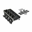 Holley EFI Ultra Lo-Ram Base, Ford Coyote Front Feed Black-300-921BK for 2011-2023 Ford Mustang black aluminum