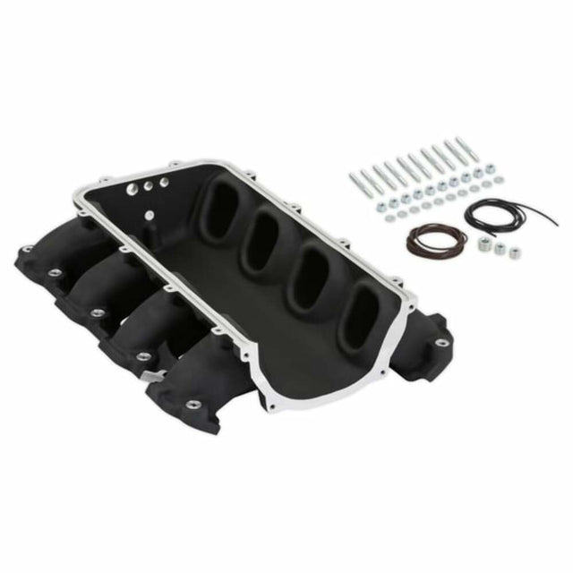 Holley EFI Ultra Lo-Ram Manifold Base-Gm Gen V Lt Front-Feed Direct Inject-Black-300-712BK for Ram Corvette black aluminum
