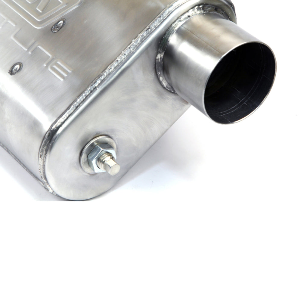 Universal 3 Inch Varitune Adjustable Muffler Double Offset (439 S/S)-31035 for Ford Mustang