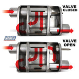 Universal 3 Inch Varitune Adjustable Muffler Double Offset (439 S/S)-31035 for Ford Mustang