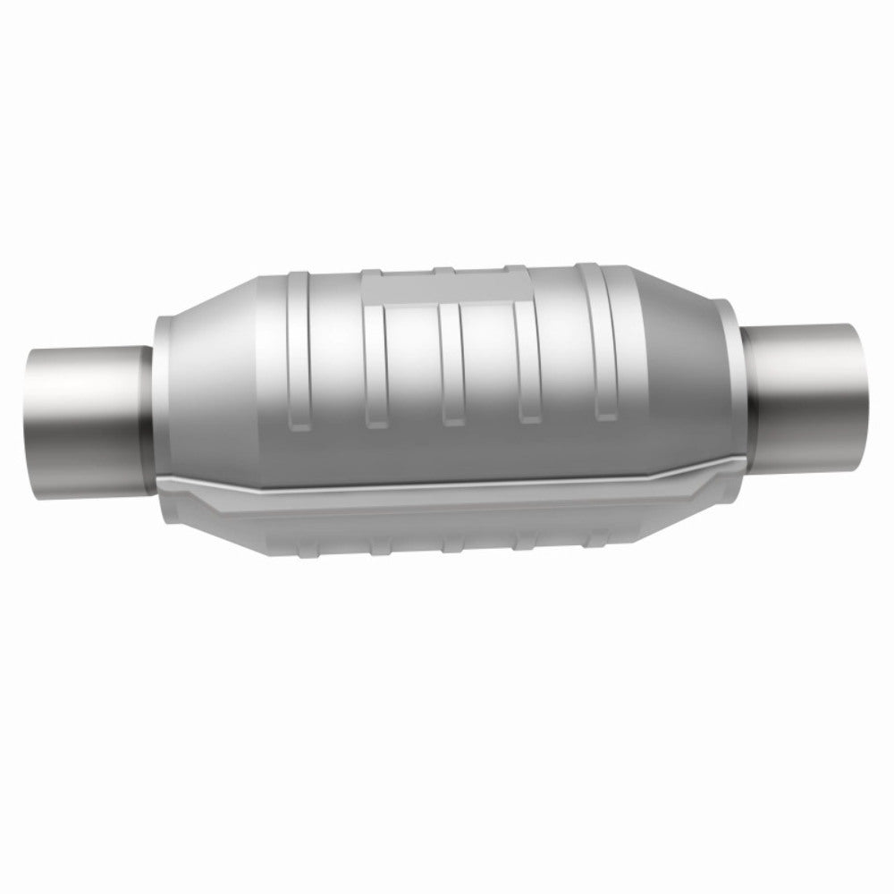 MagnaFlow universal catalytic converter 2.25 inch inlet/outlet stainless steel CARB compliant OBDII 54305