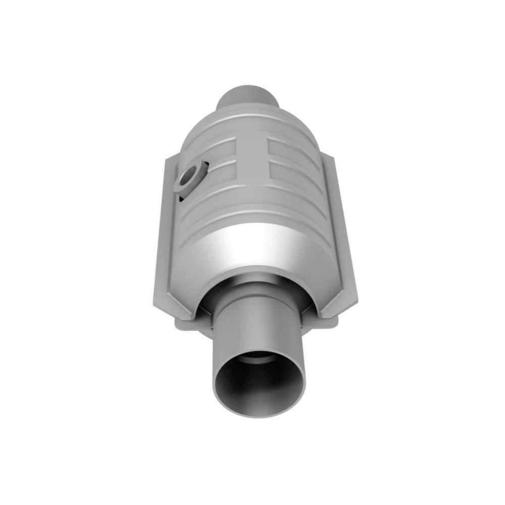 MagnaFlow universal catalytic converter with sensor port mid-bed 2.25 inch inlet/outlet stainless steel CARB compliant OBDII 54055