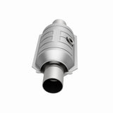 MagnaFlow universal catalytic converter with sensor port mid-bed 2.25 inch inlet/outlet stainless steel CARB compliant OBDII 54055