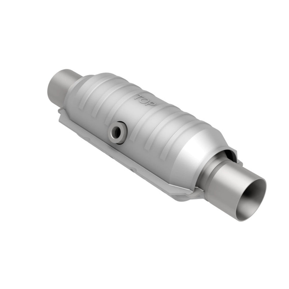 MagnaFlow universal catalytic converter 2.25 inch inlet/outlet stainless steel CARB compliant 444355