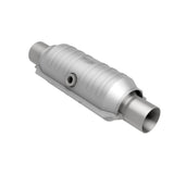 MagnaFlow universal catalytic converter 2.25 inch inlet/outlet stainless steel CARB compliant 444355