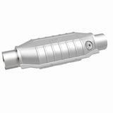 MagnaFlow universal catalytic converter 2.25 inch inlet/outlet stainless steel CARB compliant OBDII 94035