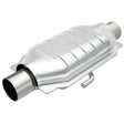 MagnaFlow universal catalytic converter 2.25 inch inlet/outlet stainless steel CARB compliant OBDII 94215