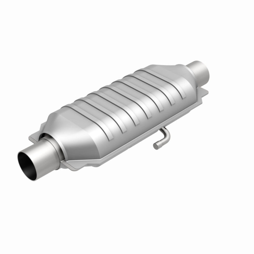MagnaFlow universal catalytic converter 2.25 inch inlet/outlet stainless steel CARB compliant OBDII 95015