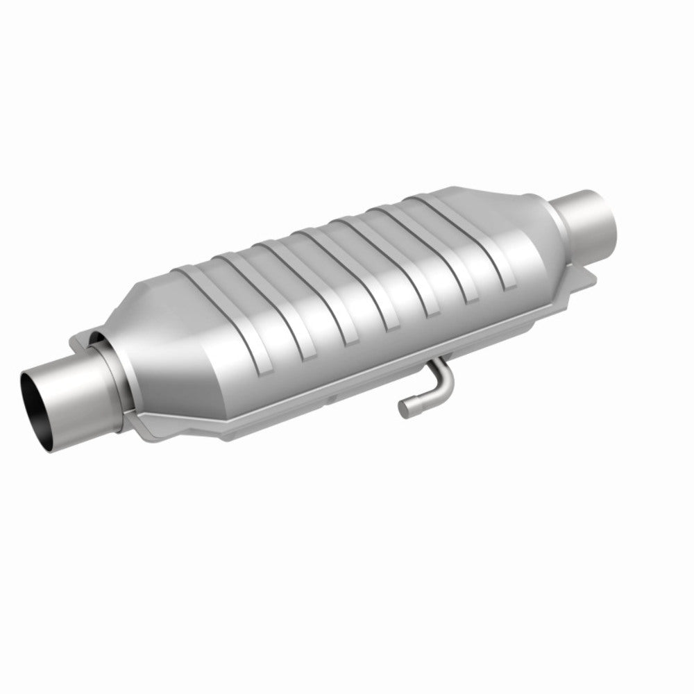 MagnaFlow universal catalytic converter 2.25 inch inlet/outlet stainless steel CARB compliant OBDII 95015