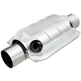 MagnaFlow universal catalytic converter 2.25 inch inlet/outlet stainless steel CARB compliant OBDII 91065