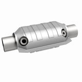 MagnaFlow universal catalytic converter 2.25 inch inlet/outlet stainless steel CARB compliant OBDII 94165