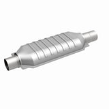 MagnaFlow universal catalytic converter 2.25 inch inlet/outlet stainless steel CARB compliant OBDII 94405