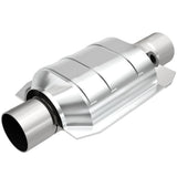 MagnaFlow universal catalytic converter 2.25 inch inlet/outlet stainless steel CARB compliant OBDII 91035