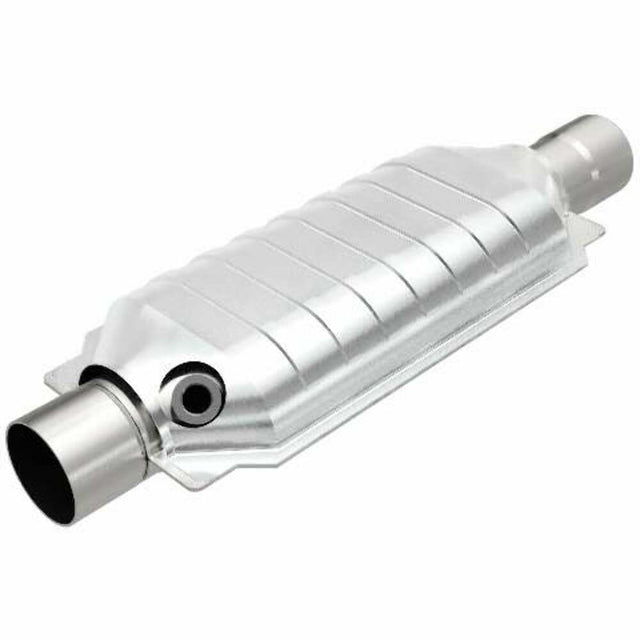 MagnaFlow universal catalytic converter 2.5 inch inlet/outlet stainless steel CARB compliant OBDII 94436