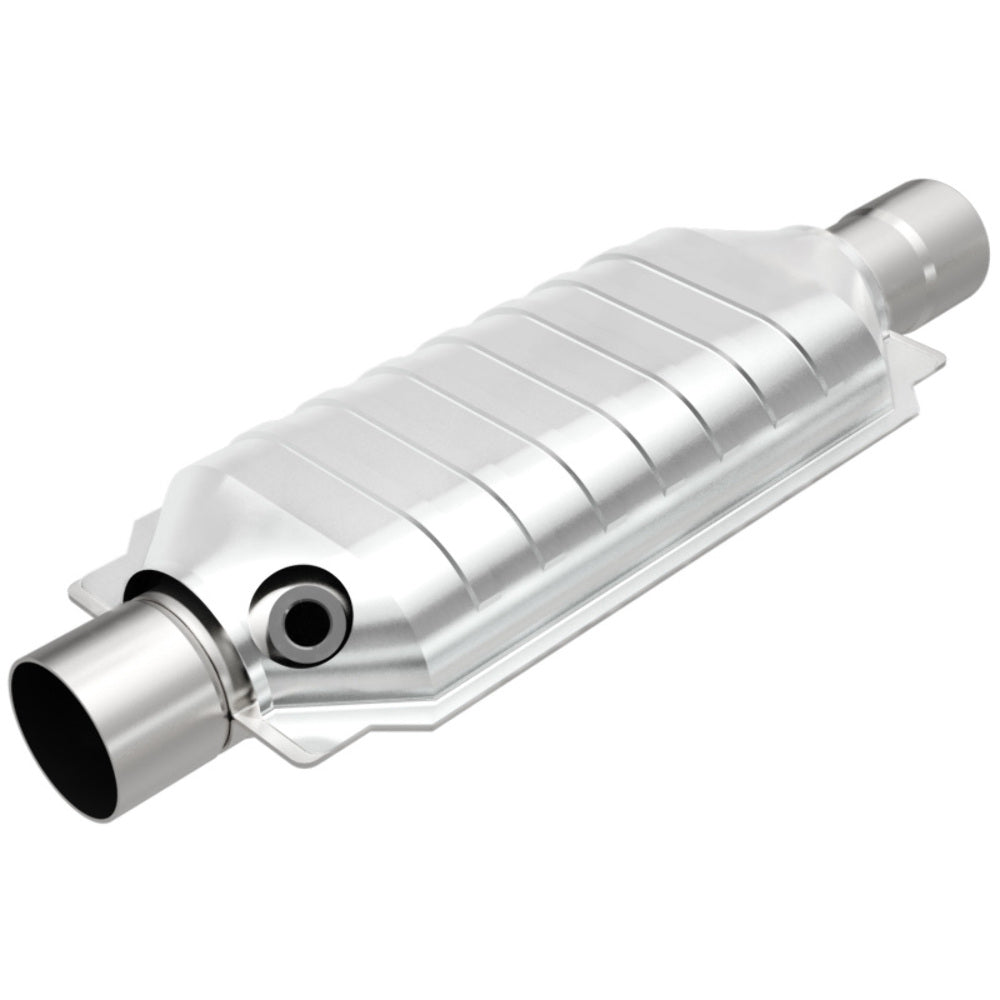 MagnaFlow universal catalytic converter 2.5 inch inlet/outlet stainless steel CARB compliant OBDII 94436