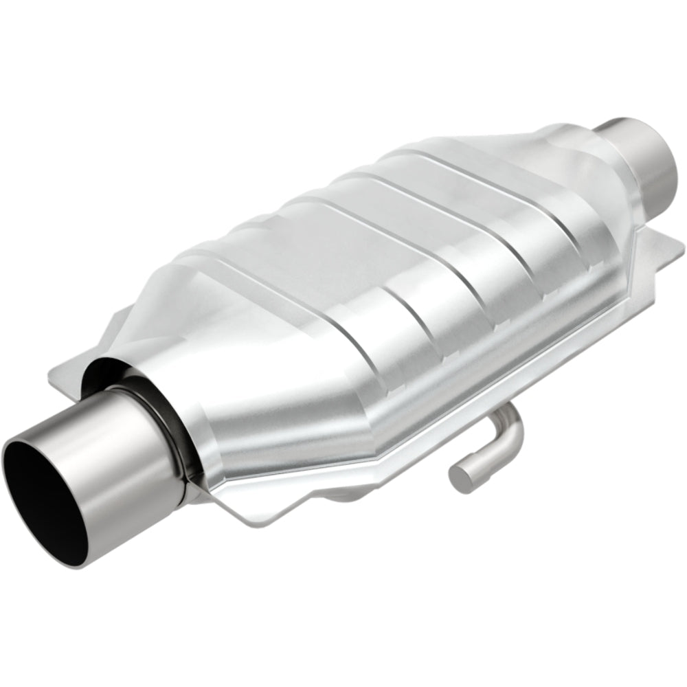 MagnaFlow universal catalytic converter 2.5 inch inlet/outlet stainless steel CARB compliant OBDII 94216