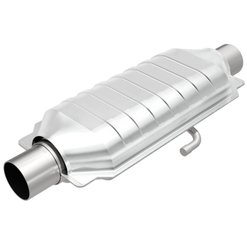 MagnaFlow universal catalytic converter 2.5 inch inlet/outlet stainless steel CARB compliant OBDII 95016