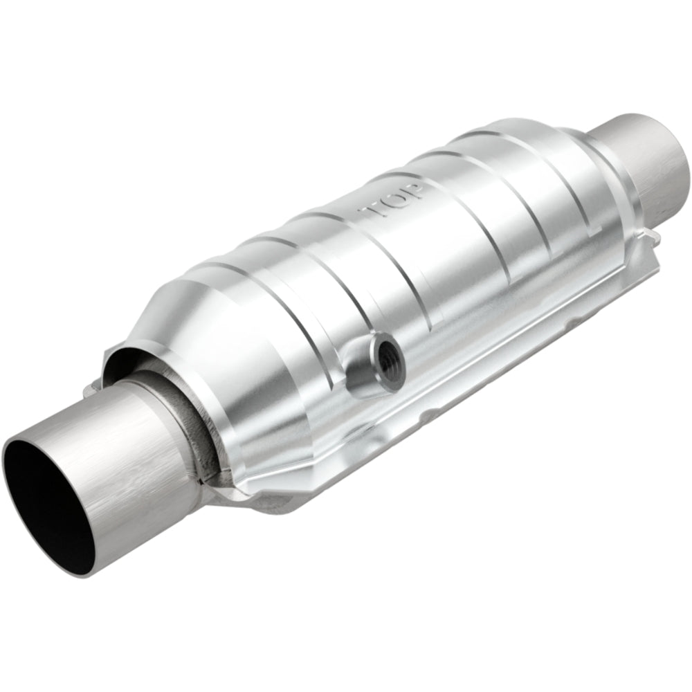MagnaFlow universal catalytic converter 2.5 inch inlet/outlet stainless steel Federal EPA compliant OBDII 99326h
