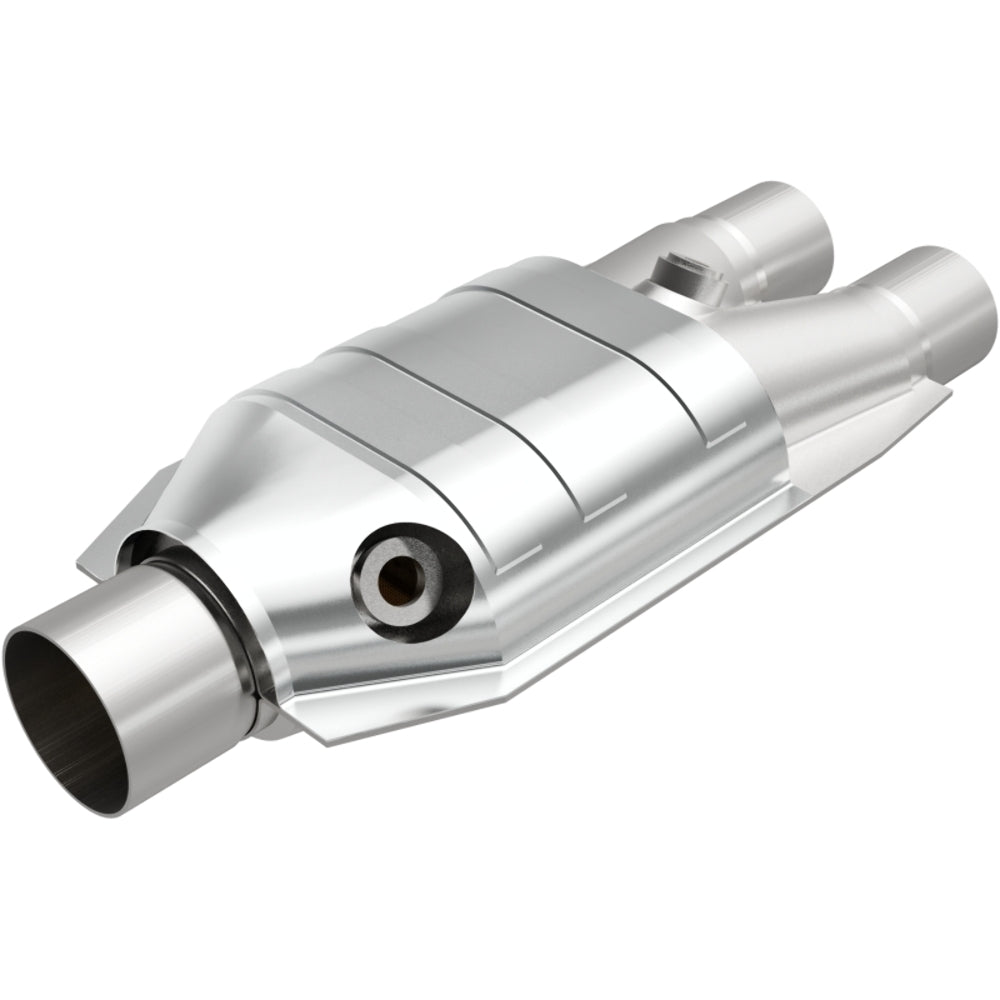 MagnaFlow universal catalytic converter 2.5 inch inlet/outlet stainless steel Federal EPA compliant OBDII 51667