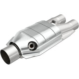 MagnaFlow universal catalytic converter 2.5 inch inlet/outlet stainless steel Federal EPA compliant OBDII 51667