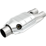MagnaFlow universal catalytic converter 2.5 inch inlet/outlet stainless steel Federal EPA compliant OBDII 99667h