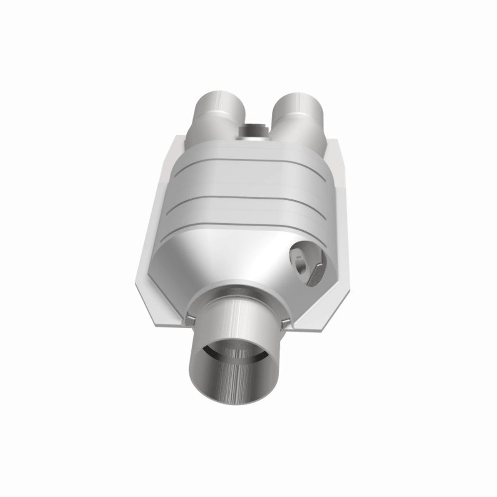 MagnaFlow universal catalytic converter 2.5 inch inlet/outlet stainless steel Federal EPA compliant OBDII 99667h