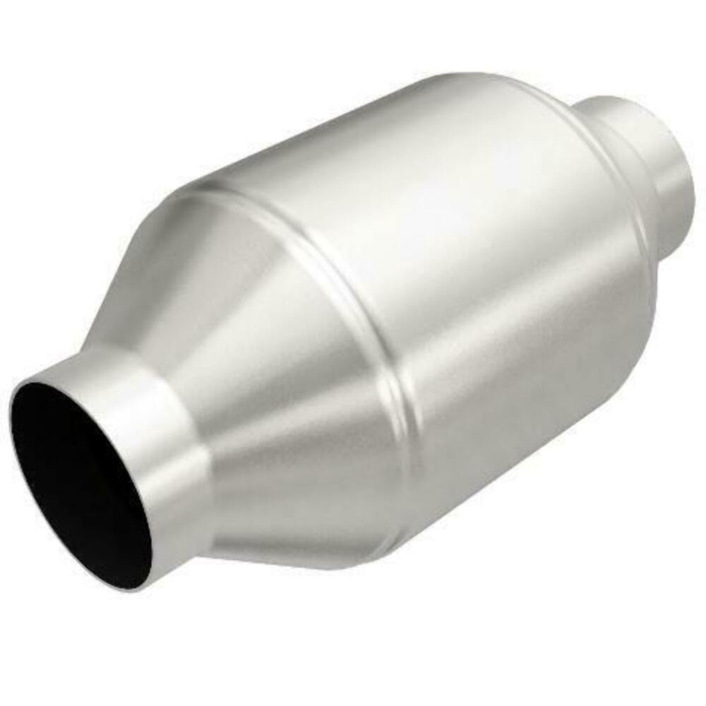 MagnaFlow universal catalytic converter 2.25 inch inlet/outlet stainless steel CARB compliant OBDII 59555