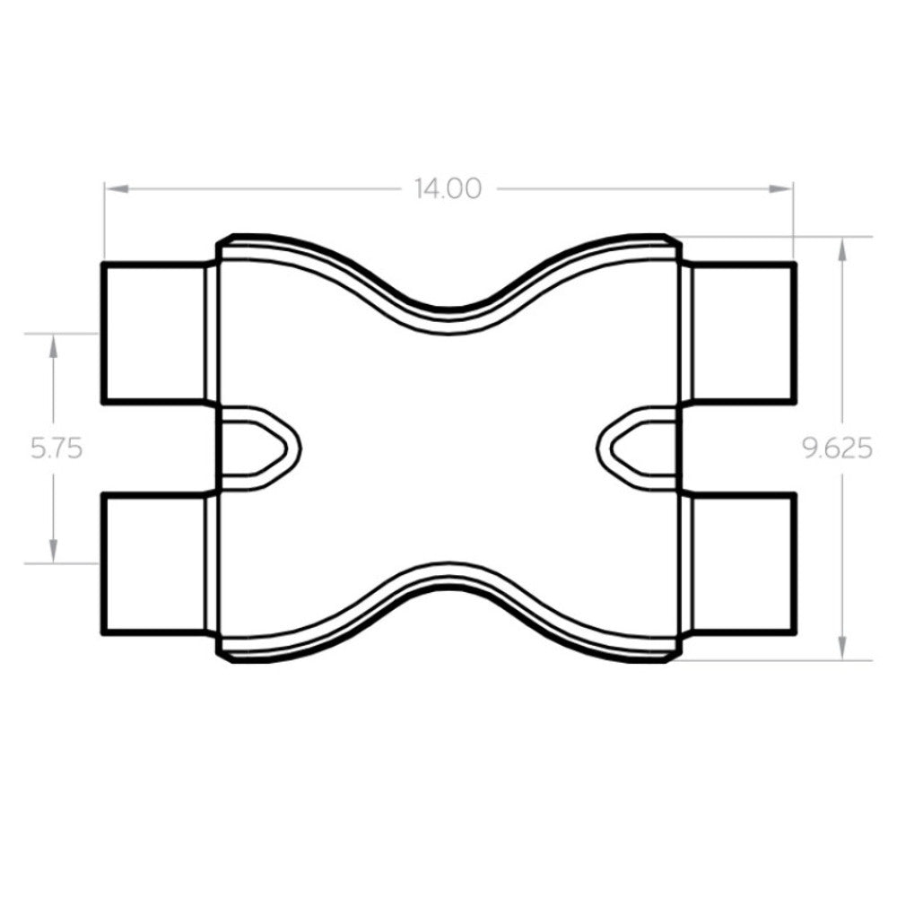 MagnaFlow exhaust pipe stainless steel 10792