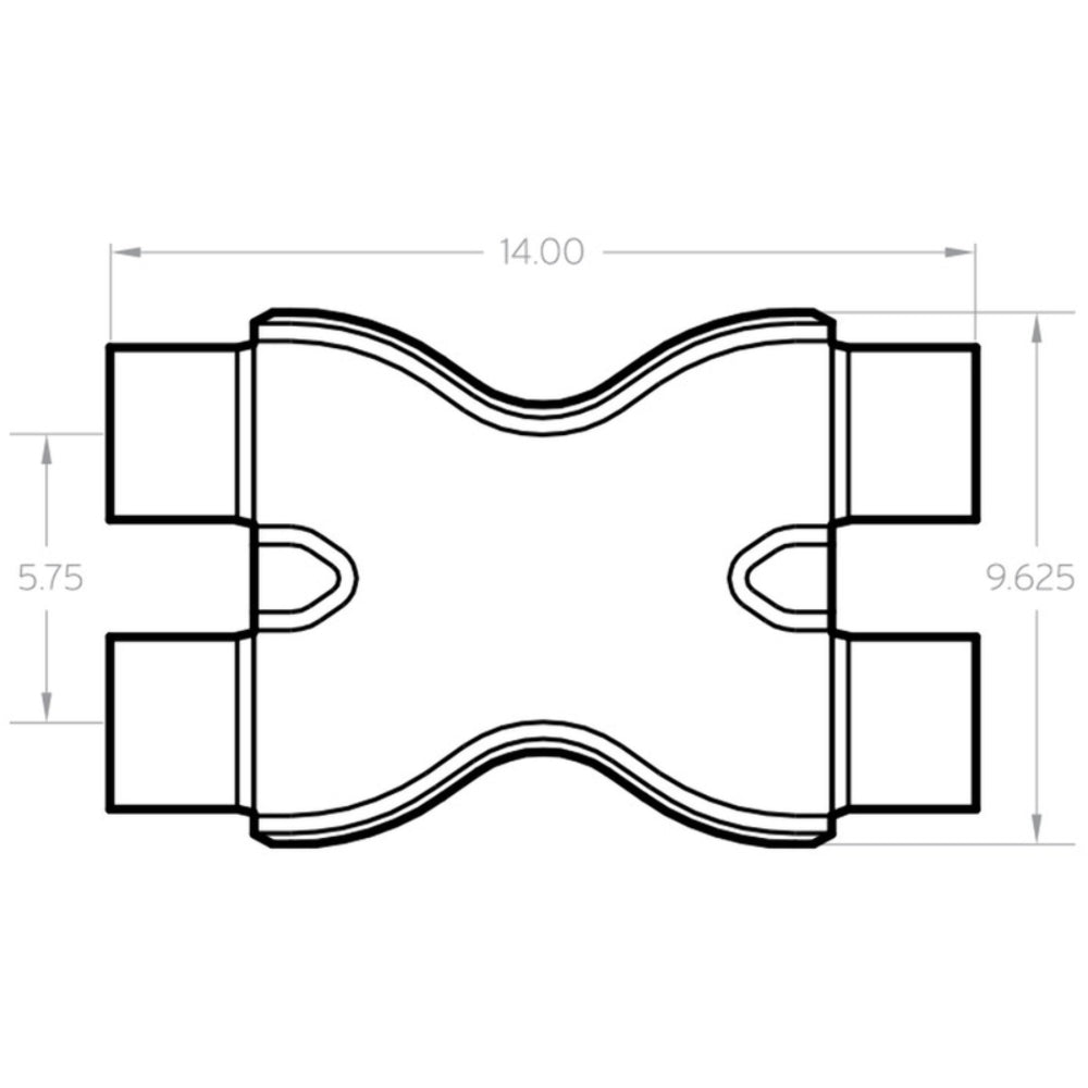 MagnaFlow exhaust pipe stainless steel 10792