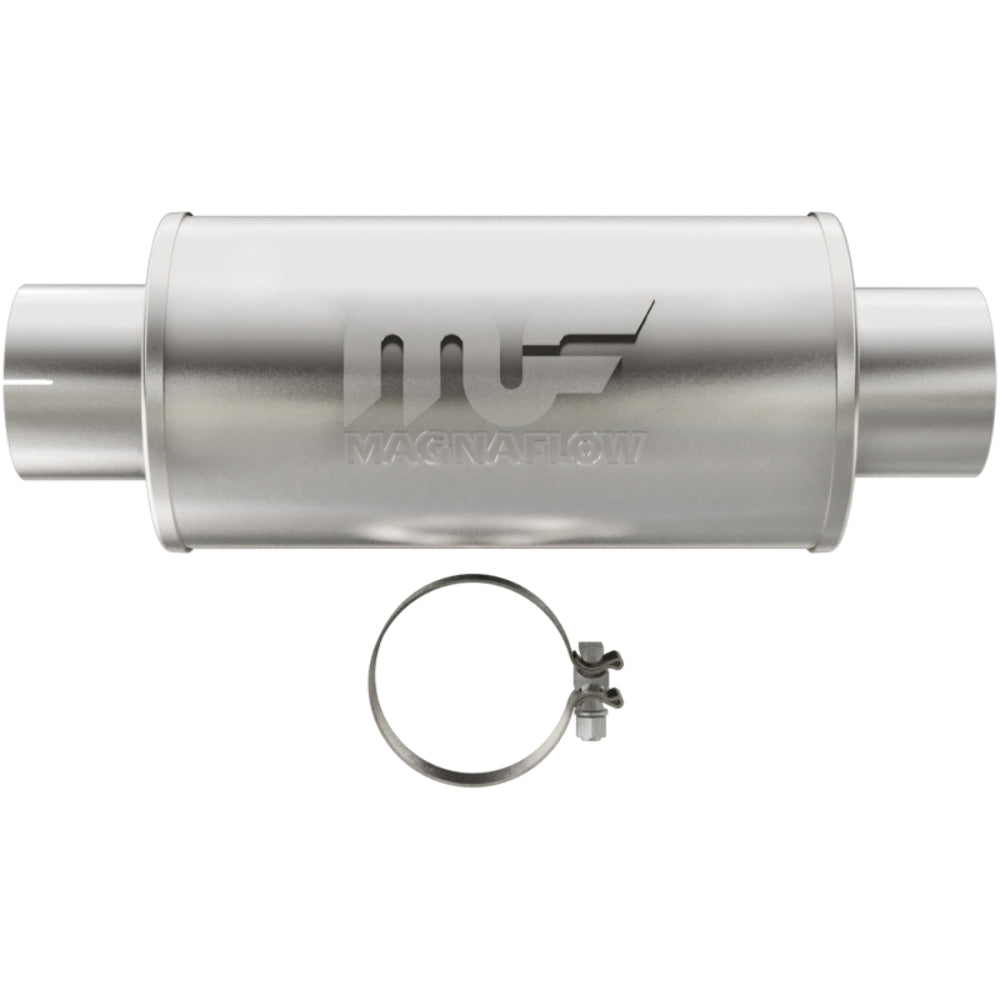 MagnaFlow performance muffler 4 inch inlet 3 inch outlet stainless steel 12775