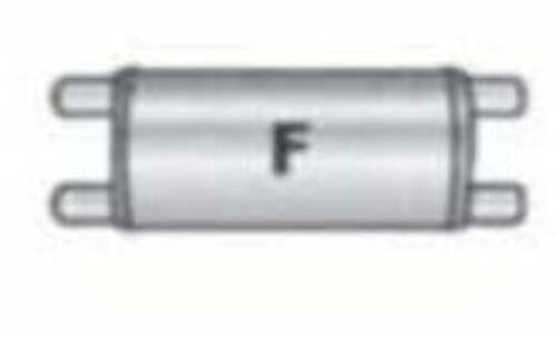 Jones Exhaust performance muffler universal v413f-v-power-series-muffler-2-25-inlet-2-25-outlet 4 inch