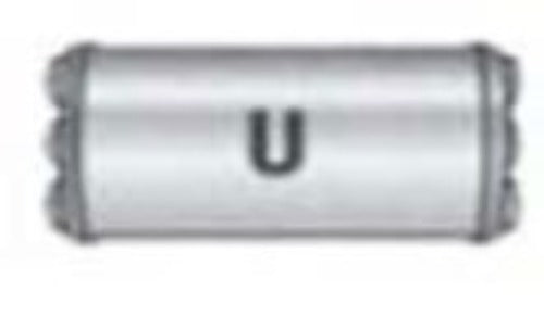 Jones Exhaust performance muffler universal v413u-v-power-series-muffler-2-25-inlet-2-25-outlet 4 inch