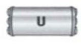 Jones Exhaust performance muffler universal v413u-v-power-series-muffler-2-25-inlet-2-25-outlet 4 inch