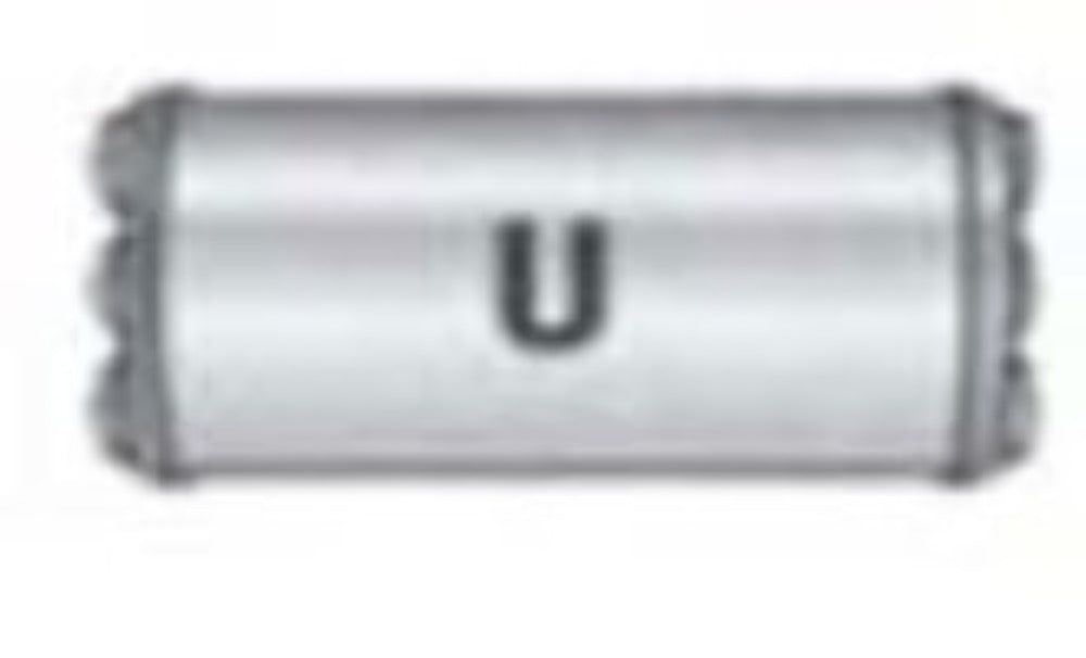 Jones Exhaust performance muffler universal v414u-v-power-series-muffler-2-5-inlet-2-5-outlet 4 inch