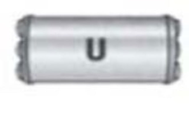 Jones Exhaust performance muffler universal v414u-v-power-series-muffler-2-5-inlet-2-5-outlet 4 inch