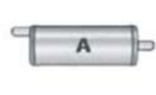 Jones Exhaust performance muffler universal v415a-v-power-series-muffler-2-75-inlet-2-75-outlet 4 inch