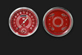 V8 Red Steelie Series Two Gauge Set V8RS62SLC